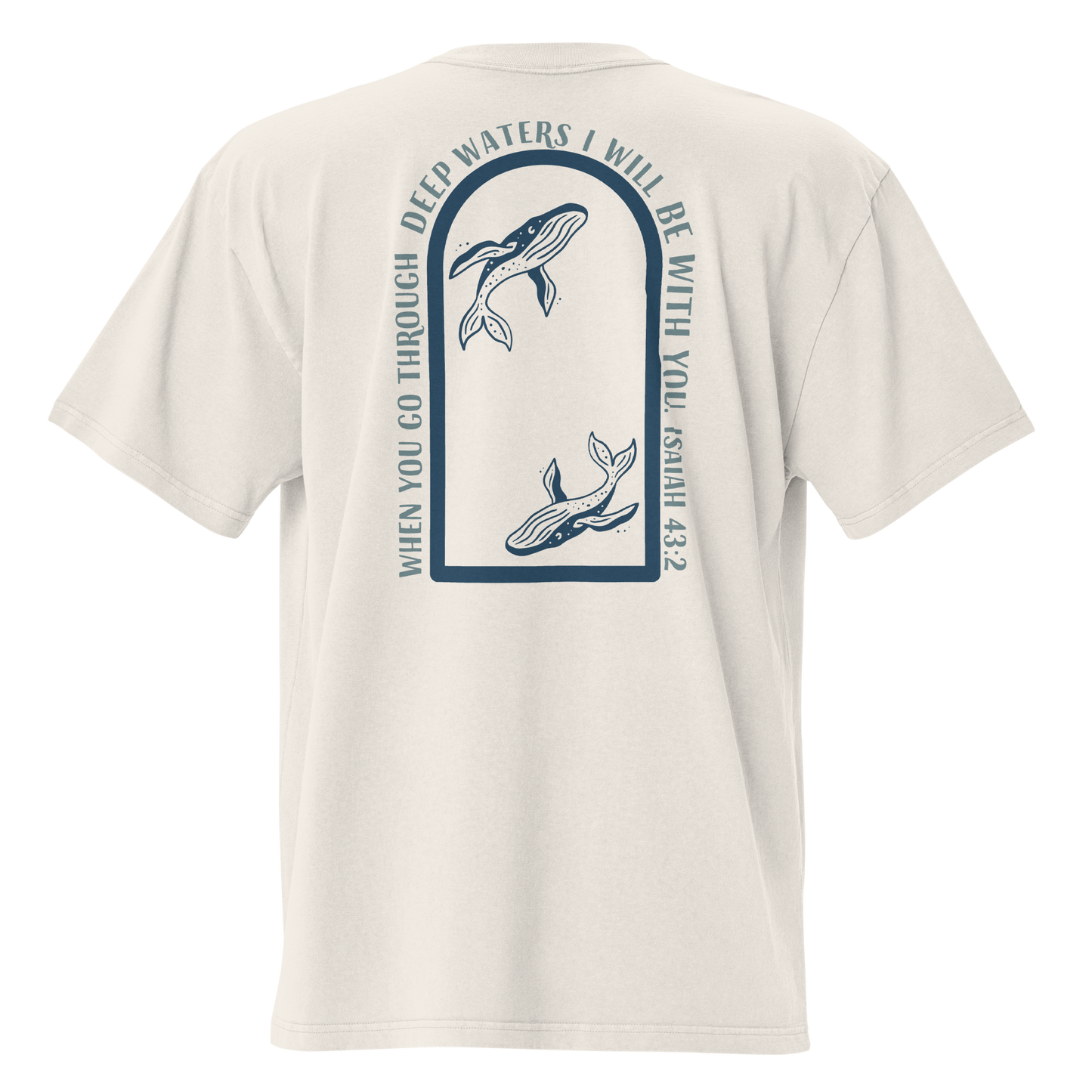 "Deep Waters" Oversized Faded Tee