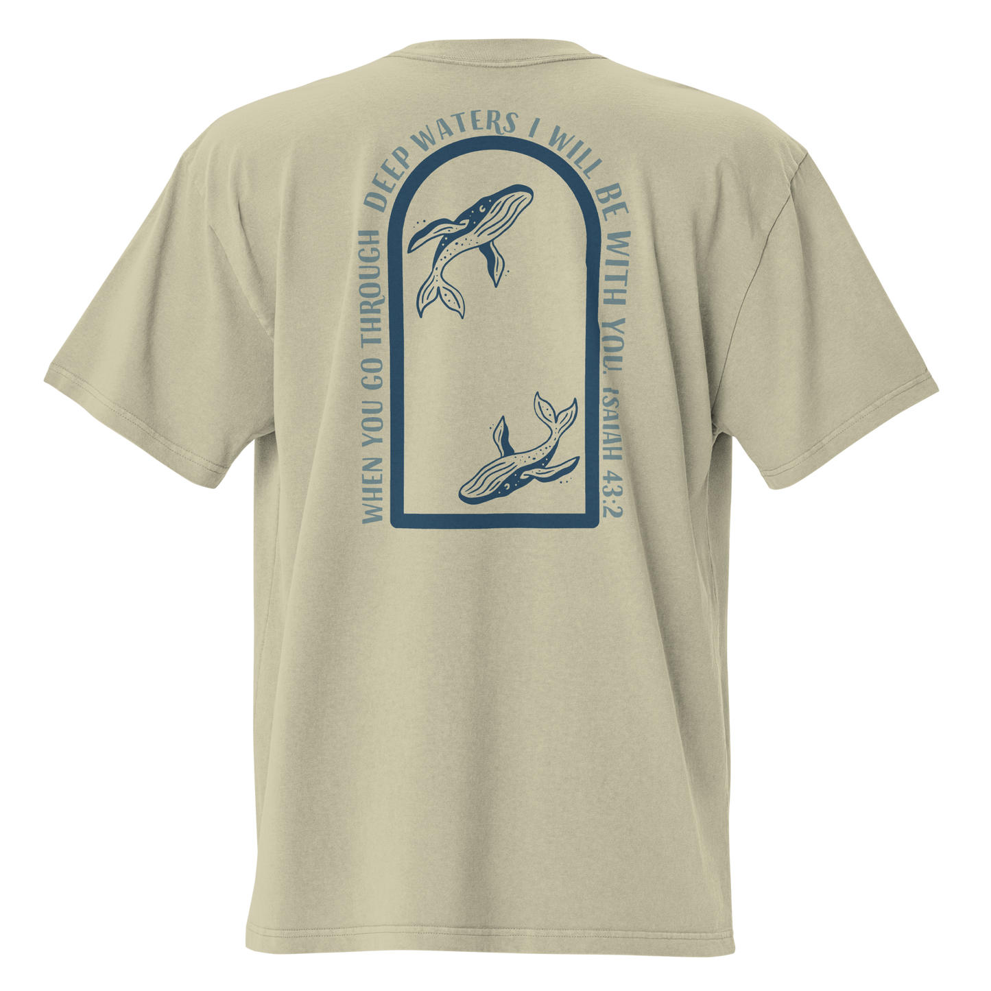 "Deep Waters" Oversized Faded Tee