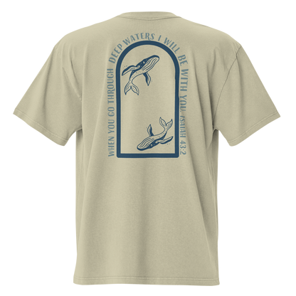 "Deep Waters" Oversized Faded Tee